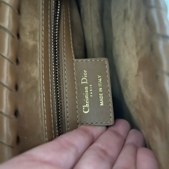 Christian Dior saddle bag brown braided Gold hardware - Picture 5 of 6